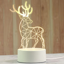 Abajur criativo 3D  de mesa, decoração de quarto infantil unissex (Vários temas/ acrílico)