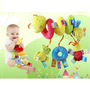 Chocalho infantil espiral versátil (Animais fofos, para  berço e carrinho de bebê ( 0 a 18 meses )