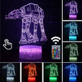 Lâmpada LED  Star Wars,Anime Figura Acrílica 3D