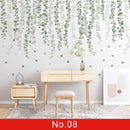 Adesivo de parede folhas verdes tropicais(Para quarto infantil,sala, quintal, decoração/ removível) Material ecológico