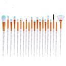 Conjunto de pincéis de maquiagem com 20 unidades (Várias cores vibrantes)