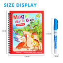 Livro mágico de colorir vários temas com caneta mágica para pintura.