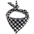 Bandana xadrez estilosa para cachorros pequenos e de médio porte
