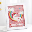 Pintura de diamante por números Kits para crianças unicórnio ,Coruja, alce cristal de strass ( Estimule  o lado artístico do seus filhos )