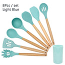 Conjunto de utensílios de cozinha ,material silicone antiaderente e ecológico