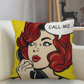 Fronha quadrada personalizada Musife pop art(Fronha com ziper 35 * 35,40 * 40,45 * 45)