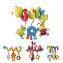Chocalho infantil espiral versátil (Animais fofos, para  berço e carrinho de bebê ( 0 a 18 meses )