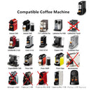 Cápsula de cafeteira expresso de aço inoxidável recarregável