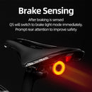 Luz de detecção de freio automático para bicicleta (Bateria de  íon-lítio recarregável)