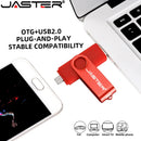 Jaster alta velocidade usb flash drive otg pen drive 128 gb 64 gb usb stick 32 gb 256 gb pendrive