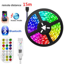 Fita LED USB Bluetooth 5050 RGB flexível ( Decoração de sala,quarto, lojas,festas, vitrines, quintal)