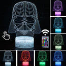 Lâmpada LED  Star Wars,Anime Figura Acrílica 3D