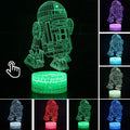 Lâmpada LED  Star Wars,Anime Figura Acrílica 3D