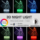 Lâmpada LED  Star Wars,Anime Figura Acrílica 3D