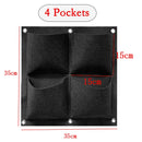 Bolsos para plantas na parede , decoração de jardim vertical