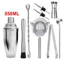 Misturador para coquetel de aço inoxidável (Ferramentas de bar e festas 550ML / 750ML)