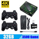 Video Game Console 4K HD Display /Wireless / TV Projector  classic Retro 64GB 10000 Jogos(Controlador duplo de jogos)