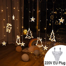 Luzes de corda de sinos para decoração de natal ( Sua casa aconchegante com toda família reunida)