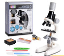 Kit de Microscópio cintífico LED 1200x(Laboratório de biologia  em casa ou em qualquer lugar /Incentive o lado cientista do seu filho)