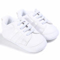 Sapatos de bebê para criança, primeiros passos ,unissex  esporte clássico, solado macio, couro pu,  multicolorido,