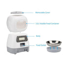 Robô dispensador automático para cães e gatos  3,5 litros comedouro bebedouro de 2 Litros(Gravação de voz)