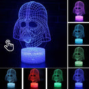Lâmpada LED  Star Wars,Anime Figura Acrílica 3D