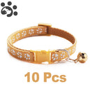 Conjunto com 10 coleiras para Pets de pequeno porte  (Seu pet estiloso com várias cores)