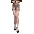Meia-calça sobre o joelho, feminina super sexy com top macio na coxa e meia-conexa ( Tamanho único)