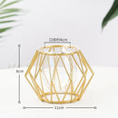 Suporte para flores simples nórdico com moldura de ferro (Vaso para decoração simples)