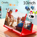 Ampliador de tela de celular 3D de 10 polegadas Suporte de suporte de amplificador de vídeo