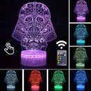 Lâmpada LED  Star Wars,Anime Figura Acrílica 3D