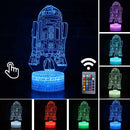 Lâmpada LED  Star Wars,Anime Figura Acrílica 3D