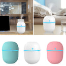 Mini umidificador de ar ultra-sônico, luz romântica USB difusor purificador de mesa e para carro 200ML