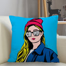 Fronha quadrada personalizada Musife pop art(Fronha com ziper 35 * 35,40 * 40,45 * 45)