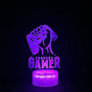 Lâmpada noturna 3D Gamer ( Vários temas)