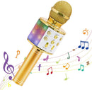Microfone de karaokê infantil sem fio, Bluetooth, alto-falante portátil reprodutor de KTV doméstico    (Incentive o lado artistico de quem você ama)