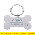 Pingente de Coleira personalizado de identificação caes e gatos(Deixe registrado o nome e seu telefone na coleira do seu pet)