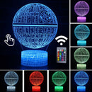 Lâmpada LED  Star Wars,Anime Figura Acrílica 3D