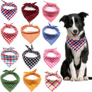Bandana xadrez estilosa para cachorros pequenos e de médio porte
