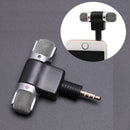 Mini microfone estéreo de 3,5 mm para gravação de telefone móvel