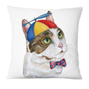 Fronha de gatos divertidos, impressão digital ( Capas criativas de pet)