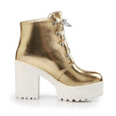 Ankle Boot Isis ( Dourada e Prata )