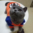 Roupa pet para gatos dragon ball , bob esponja varios temas...