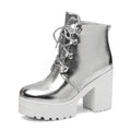 Ankle Boot Isis ( Dourada e Prata )