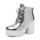Ankle Boot Isis ( Dourada e Prata )