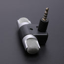 Mini microfone estéreo de 3,5 mm para gravação de telefone móvel
