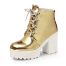Ankle Boot Isis ( Dourada e Prata )