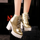 Ankle Boot Isis ( Dourada e Prata )