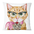 Fronha de gatos divertidos, impressão digital ( Capas criativas de pet)