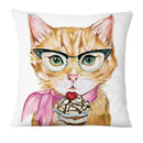Fronha de gatos divertidos, impressão digital ( Capas criativas de pet)